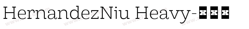 HernandezNiu Heavy字体转换